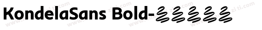 KondelaSans Bold字体转换